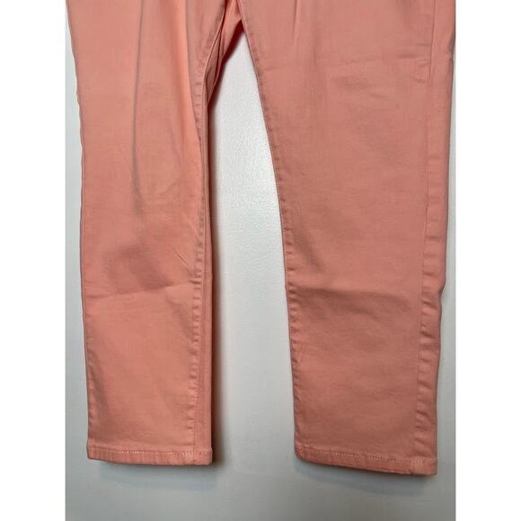 Ana Orange Preppy Pants Womens Size 16 Skinny Leg Ankle Peach Khakis Trousers - Picture 3 of 12